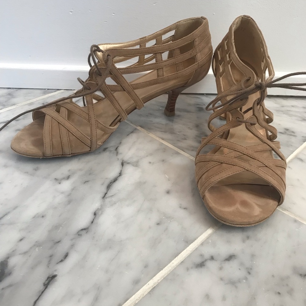 Stuart Weitzman lace up heels